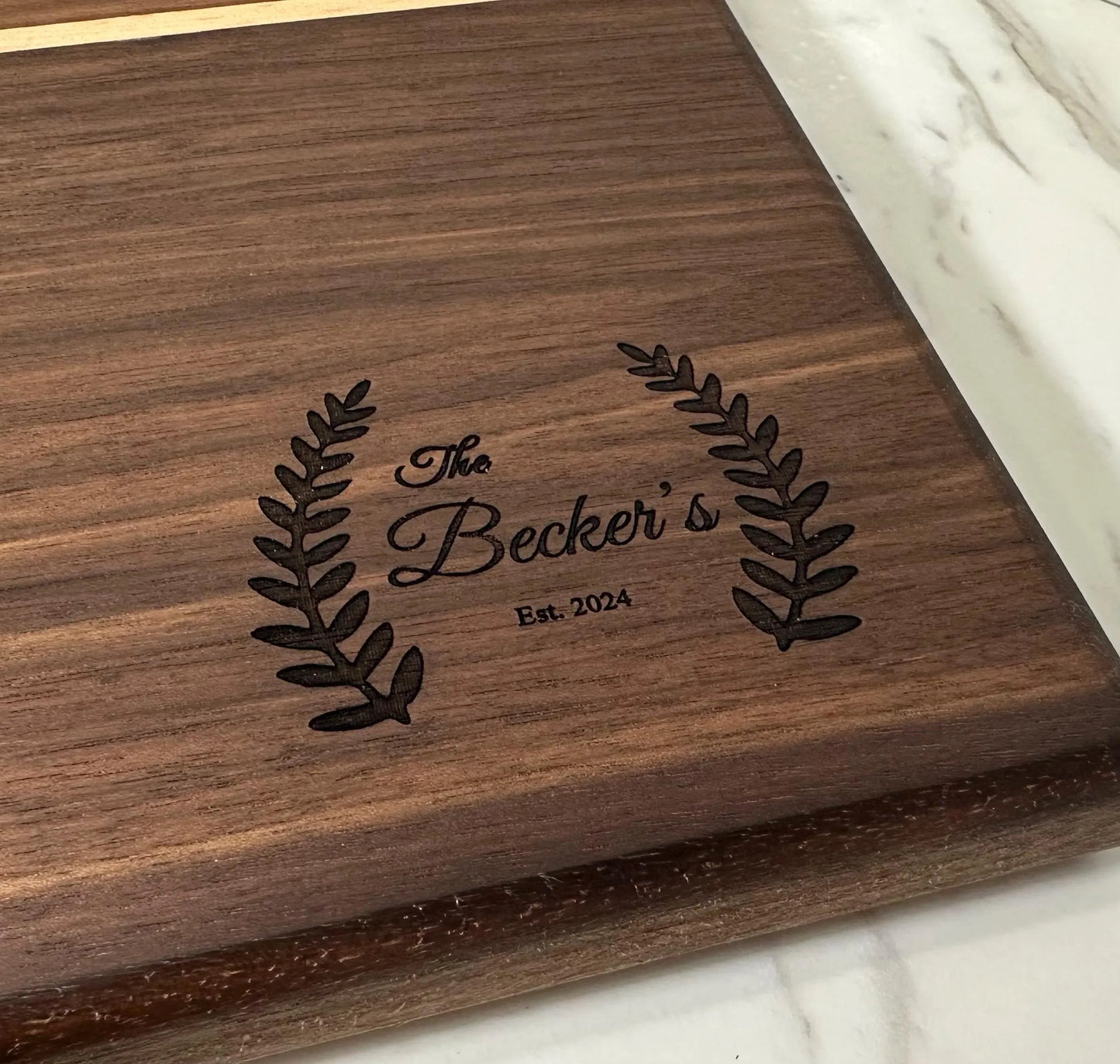 Personalized Walnut Cutting Board