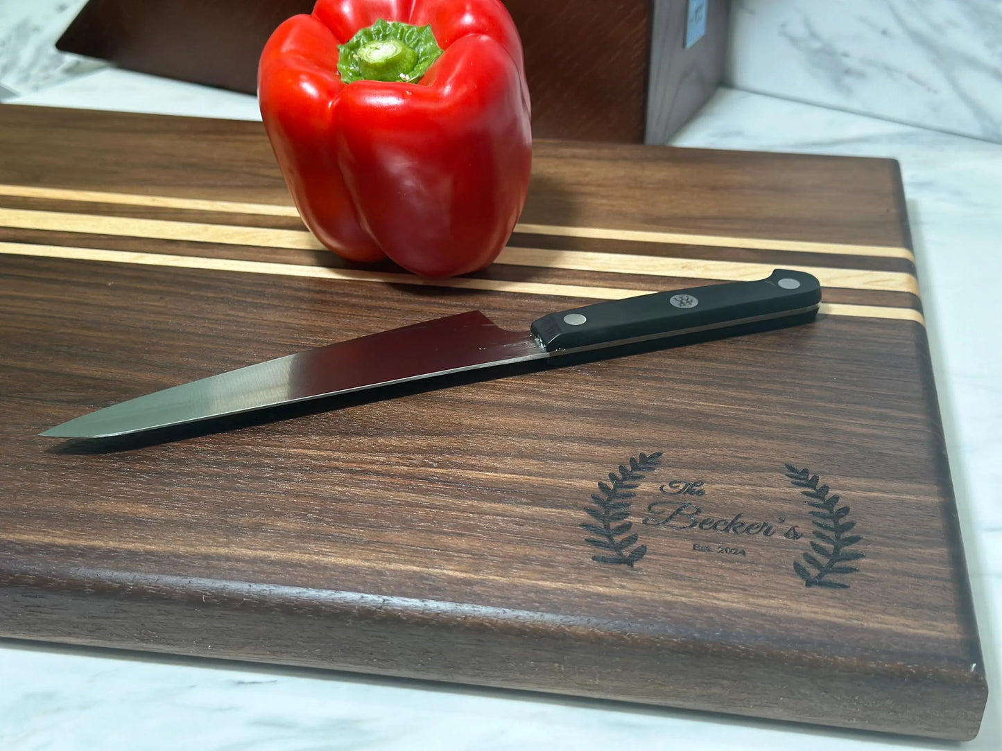 Personalized Walnut Cutting Board