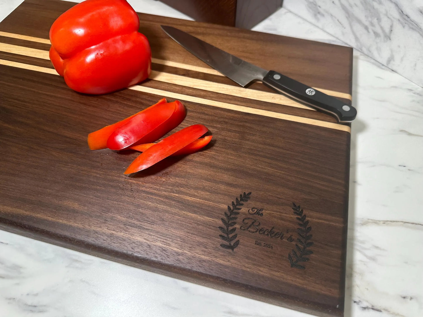 Personalized Walnut Cutting Board